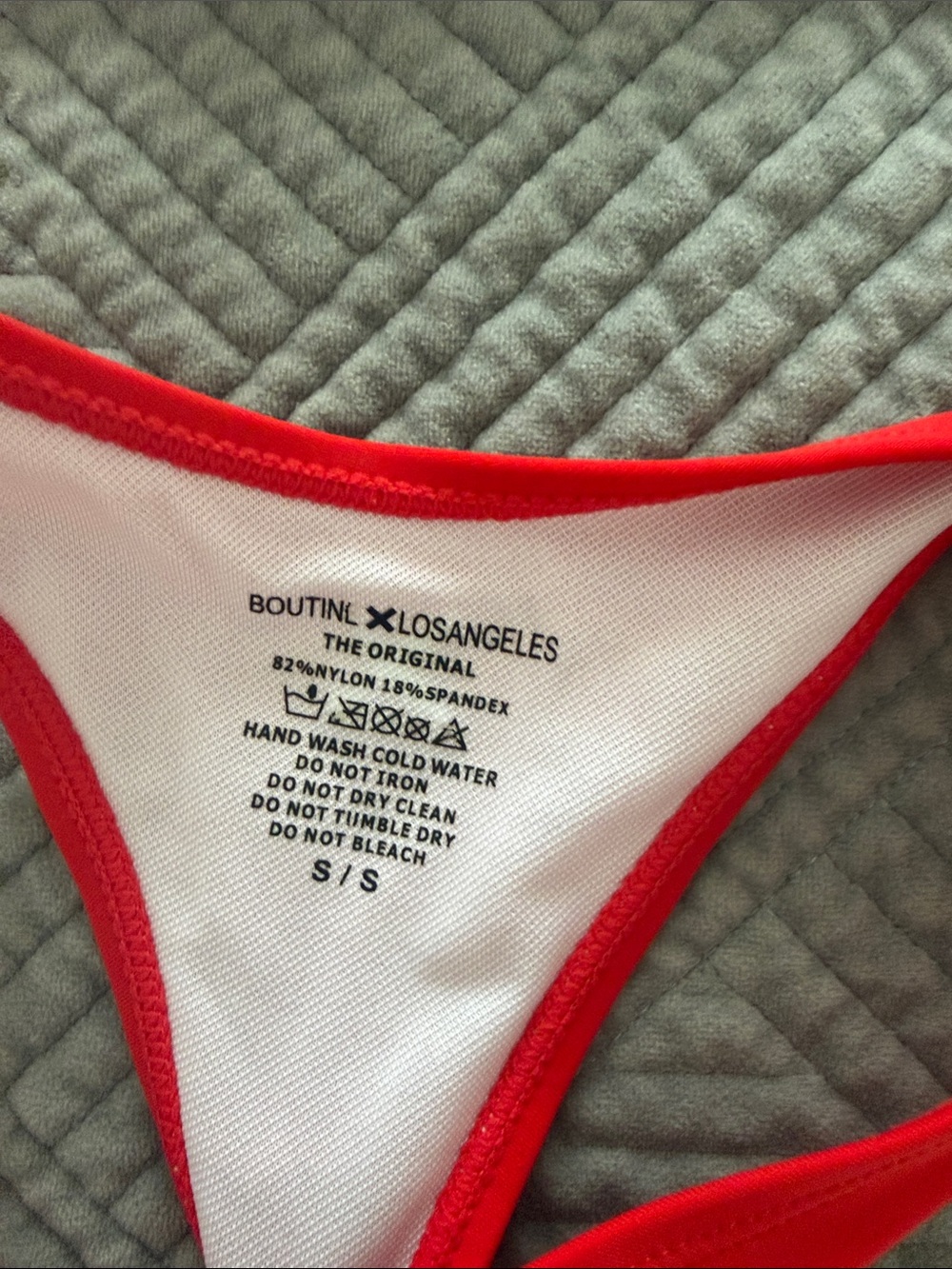 Boutine LA Red Triangle String Bikini - Picture 6 of 6